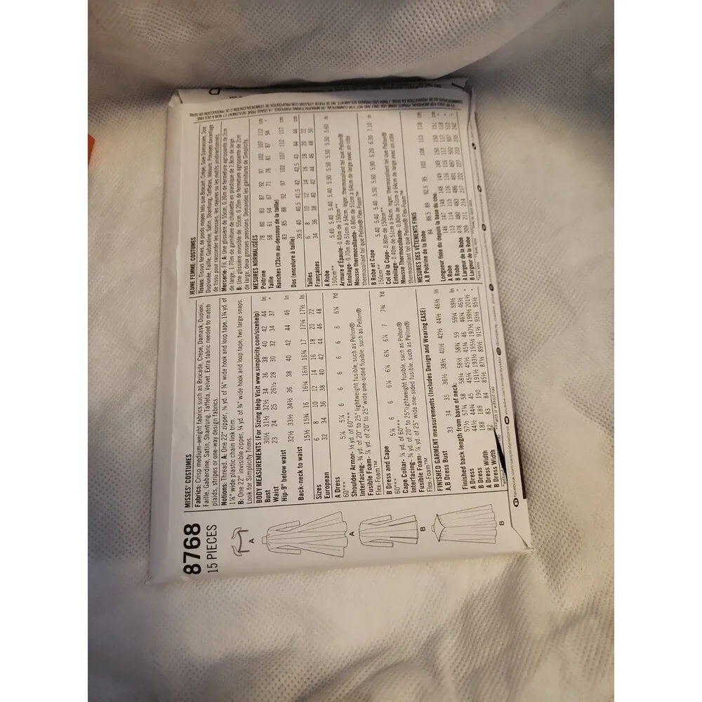 3 Simplicity 8713, 8768, R11602 COSTUME COMICON PATTERNS ONLY!!